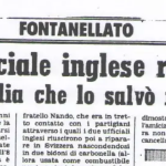 Cut out from an Italian newspaper