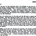 Typed excerpt from Carol Mather's memoir